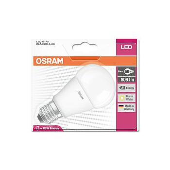 AMPOULE LED OSRAM STAR CLAS A 60 E27 10W - 